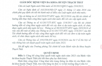 Thư mời chào giá divhj vụ và cung cấp TTBYT 1006